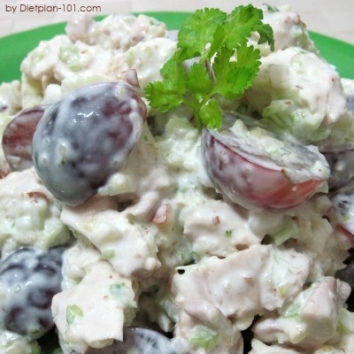 Low Carb Chicken Grapes Blue Cheese Salad Recipe