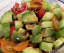 Haas Avocado Cucumber Salad with Cumin Dressing (Atkins Diet Phase 2 Recipe)