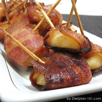 Bacon Wrapped Water Chestnut (Rumaki) (Atkins Diet Phase 1 Recipe)