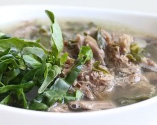 Beef Soup with Mushroom & Swiss Chard (Dukan Diet PV Cruise Recipe)