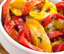 Low-Calorie Mixed Grilled Pepper with Balsamic Vinaigrette Recipe