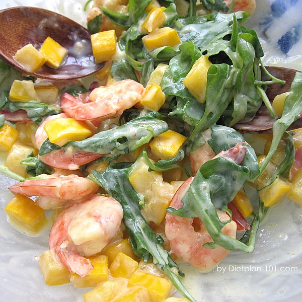 Pan Seared Shrimp & Browned Zucchini Salad (Dukan Diet PV Cruise Recipe)