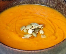 Spiced Celery Carrot Pumpkin Soup (Dukan Diet PV Cruise Recipe)