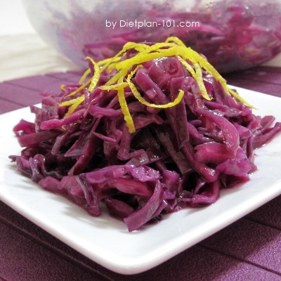 Red Cabbage Slaw with Mustard Vinaigrette (Atkins Diet Phase 1 Recipe)