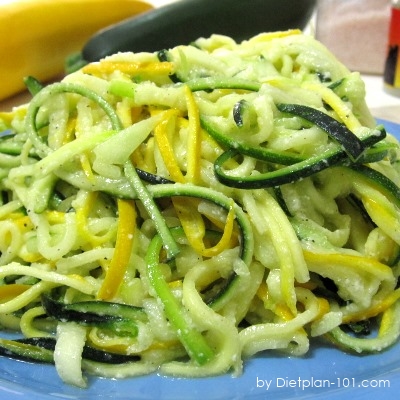 Zucchini Pasta Salad with Parmesan (Atkins Diet Phase 1 Recipe)