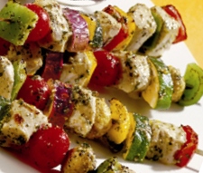 Gluten-Free Chicken Mushroom Vegetables Kebabs Recipe