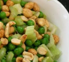 Green Peas with Peanuts and Dill  (South Beach Phase 2 Recipe)