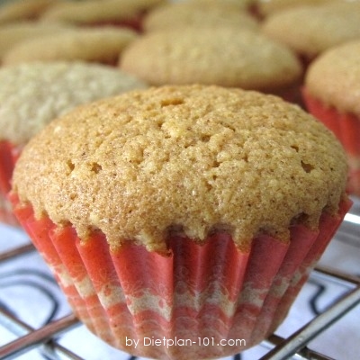 Low Carb Cinnamon Almond Soy Mini Muffins (Atkins Diet Phase 2  Recipe)