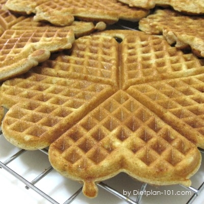 Low Carb Cinnamon Buttermilk Soy Waffles (Atkins Diet Phase 1 Recipe)
