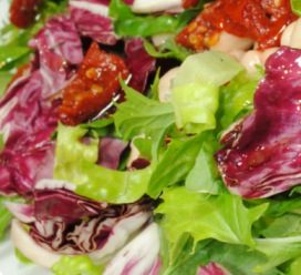 Italian Romaine Radicchio Chopped Salad (Diabetic Recipe)