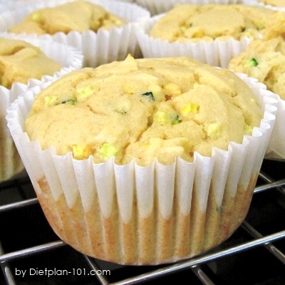 Low Carb Zucchini Soy Muffins (Atkins Diet Phase 2 Recipe)