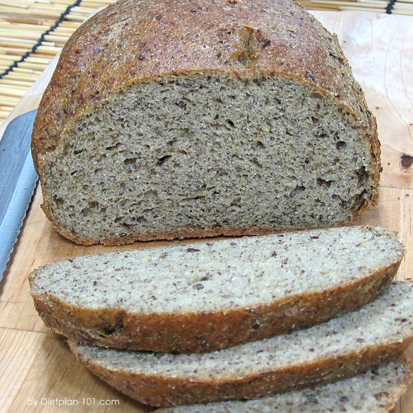 Low Carb Flaxseed Sandwich Bread (with Bread Machine) Recipe